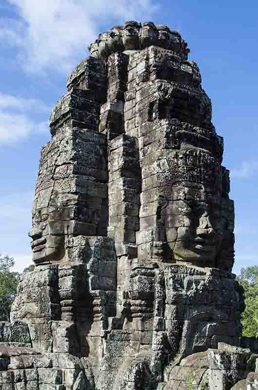 62 - Camboya - Angkor - ciudad de Angkor Thom - templo de Bayon
